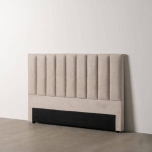 Cabecero Beige Moderno de Tejido Acolchado 100 cm - Elegancia y Confort para tu Dormitorio