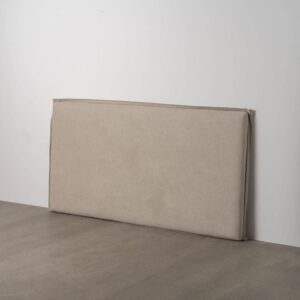 Cabecero Beige Grande Desenfundable para Cama Doble 100 cm - Tejido 100% Poliéster, Diseño Moderno y Elegante, Ideal para Decorar tu Dormitorio