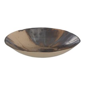 Centro de Mesa de Cristal Crema-Marrón de 7 cm - Decoración Elegante para Hogar