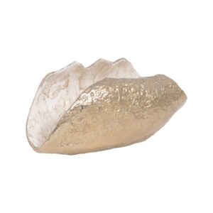 Centro de Mesa Decorativo de Aluminio Blanco y Champán - 16,5 cm | Elegancia para tu Hogar