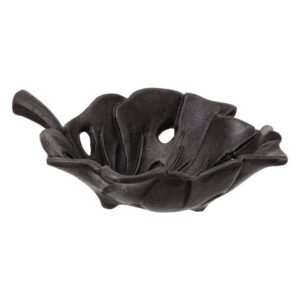 Centro de Mesa Hoja de Aluminio Gris 5 cm - Decoración Elegante y Moderna para tu Hogar