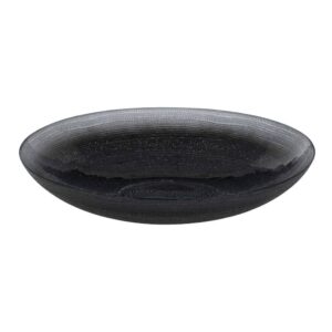 Centro de Mesa Negro de Cristal Decorativo - Elegante Accesorio de 7,5 cm para Decoración de Interiores