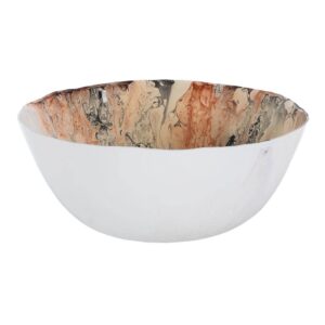 Centro de Mesa de Cristal Salmón Decorativo - 12 cm, Elegante y Moderno para tu Hogar