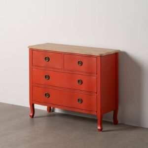 Cómoda Terracota de Madera de Abeto 78 cm - Elegante y Funcional para Dormitorios y Salones, Almacenamiento Espacioso y Diseño Moderno