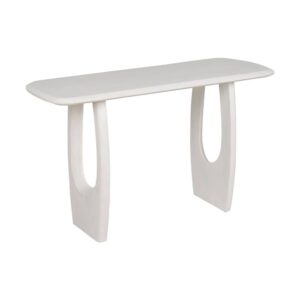 Consola de Madera de Acacia Blanco Rozado 130 cm - Elegancia y Versatilidad para tu Hogar