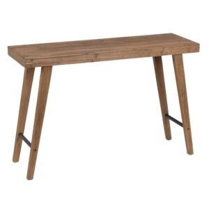 Consola de Madera Natural Clásica de 120 cm - Elegante y Funcional para Entrada y Salón