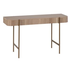 Consola Negra de Metal y Cristal Templado Minimalista 120 cm - Diseño Elegante para Salones y Entradas
