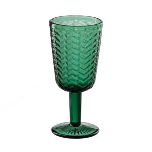 Copa Verde Cristal Decorativa de 17 cm - Cristal Soda-Lime, Apto para Lavavajillas, 280ml
