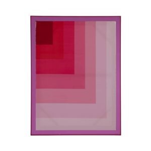 Cuadro Abstracto Moderno en Marco Rosa de 80 cm - Arte Contemporáneo para Decoración de Salón, Oficina y Dormitorio