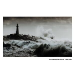 Cuadro de Impresión Faro en Cristal Templado 120 cm - Decoración Elegante para Salones y Comedores