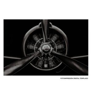 Cuadro Impresión Hélice de Cristal Templado 120 cm - Arte Moderno y Elegante para Decoración de Paredes