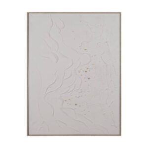 Cuadro Pintura Abstracta sobre Madera de Ayous 90 cm - Obra de Arte Pintada a Mano, Elegante y Moderna para Decoración de Interiores
