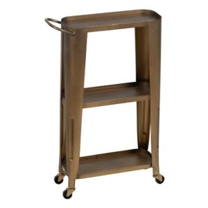 Camarera Dorada Metal Loft 48 X 15,50 X 76 CM