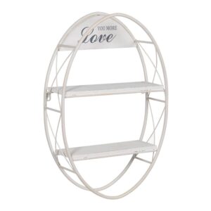 Estantería Blanca de Metal de 60 cm - Estante Moderno y Elegante para Decoración y Almacenamiento
