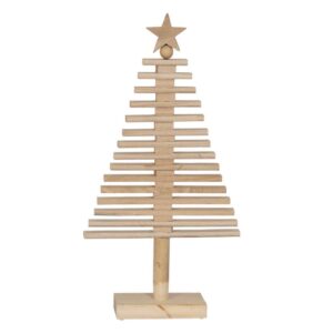 Figura Decorativa de Árbol Natural en Madera Paulonia - 82 cm de Altura, Ideal para Decoración de Interiores