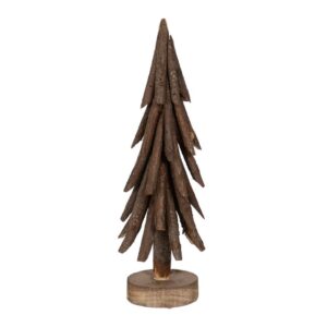 Figura de Árbol Marrón en Madera Paulonia de 60 cm - Decoración Elegante para el Hogar