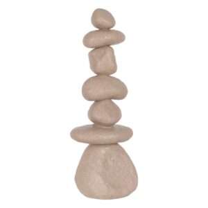 Figura Decorativa de Piedras en Poliresina de 60 cm - Ideal para Decoración de Interiores