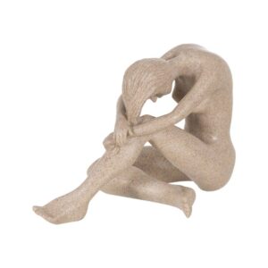 Figura Desnudo en Poliresina para Decoración - 18 cm, Ideal para Estilo Moderno y Elegante