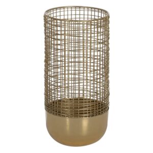 Jarrón Dorado de Hierro de 30 cm - Elegante Decoración para el Hogar