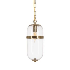 Lámpara de Techo de Oro y Cristal de 30 cm - Diseño Elegante en Metal y Cristal, Casquillo E27, Ideal para Iluminar tu Hogar