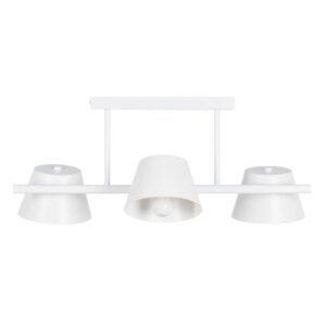 Lámpara de Techo de Metal Blanco 62,5 cm - Diseño Moderno, Casquillo E27, Sin Montaje, Ideal para Salones y Comedores