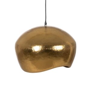 Lámpara de Techo de Metal Oro de 30 cm para Decoración Moderna - Bombilla E27 (No Incluida), Cable de 120 cm