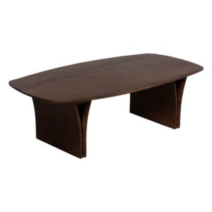 Mesa de Centro de Madera de Acacia Marrón 130 cm - Diseño Elegante y Robusto para Salones Modernos y Rústicos