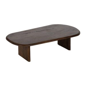 Mesa de Centro de Madera de Mango en Miel - Diseño Minimalista y Elegante para Salones Acogedores