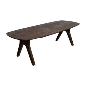Mesa de Comedor de Madera de Mango - Elegante y Rústica, 260x100 cm, Diseño Duradero y Espacioso para tu Hogar