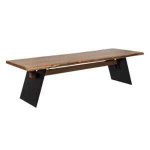 Mesa de Comedor de Madera de Acacia y Metal de 300 cm - Diseño Exclusivo y Elegante para Salones Modernos