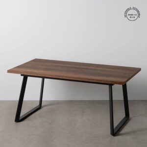 Mesa Extensible Marrón de Metal y Madera de 75 cm - Diseño Sofisticado y Funcional para Salones y Comedores, Ideal para Reuniones y Cenas con Amigos