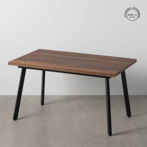 Mesa Extensible Marrón de Metal y Madera 76 cm - Diseño Elegante y Funcional para Comedores Modernos y Clásicos, Ideal para Reuniones y Momentos Especiales