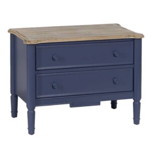 Mueble Auxiliar Azul de Madera de Abeto 80 cm - Elegante y Funcional para tu Hogar