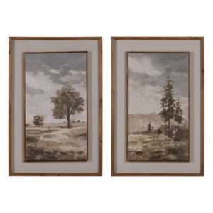 Pack de 2 Cuadros Decorativos de Mariposas en Lienzo 100 cm - Arte Moderno con Marco de Madera para Decoración de Paredes en Salones y Habitaciones