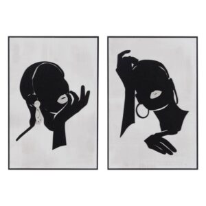 Pack de 2 Cuadros en Relieve de Madera 40 x 60 cm - Decoración Elegante para Paredes Modernas y Contemporáneas