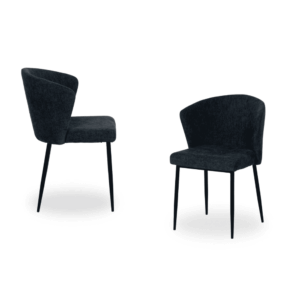 Pack de 2 Sillas Radley Azul con Estructura Metálica - Diseño Moderno y Confortable para Comedor y Salas de Reuniones