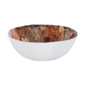 Pack de 4 Bowls de Cristal Color Salmón - Decoración Elegante de 4,5 cm para Mesa y Cocina