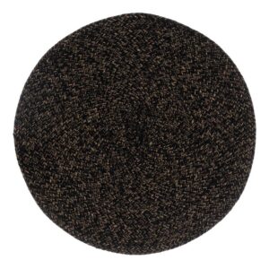 Pack de 4 Salvamanteles Trenzados Marrón y Negro de 38 cm - 100% Poliéster, Lavables y Resistentes