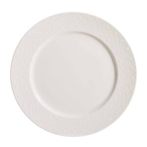 Pack de 6 Platos Llanos Blancos de Porcelana de 27 cm - Elegancia y Funcionalidad para tu Mesa, Apto para Lavavajillas y Microondas