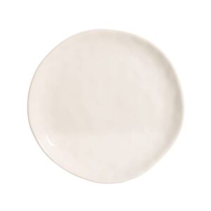 Pack de 6 Platos Postre Blancos de Stoneware 20 cm - Elegancia y Versatilidad para tu Mesa, Aptos para Lavavajillas y Microondas