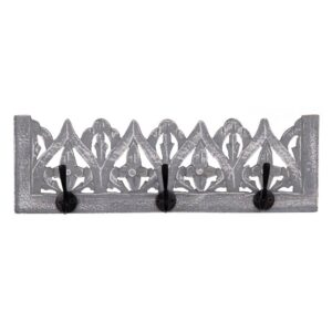 Perchero de Pared Gris DM 13 cm con Colgadores - Diseño Moderno y Funcional para tu Hogar