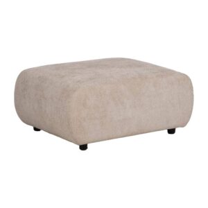 Puf Beige Grande Moderno de 66x87 cm - Diseño Elegante y Cómodo para Salón, Dormitorio y Recibidor