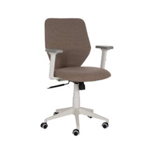 Silla de Oficina Derwin Taupe 94,50 cm - Diseño Moderno, Comodidad y Durabilidad con Ruedas Giratorias