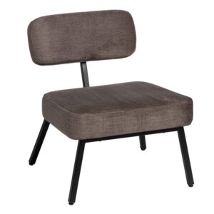 Silla Gris Moderna Ellis 71 cm - Diseño Contemporáneo, Estructura Metálica y Comodidad Ergonomica para Hogar y Oficina