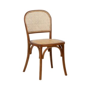 Silla Miel de Madera de Olmo Yalven - Elegante y Ergonómica para Comedor y Salón (86 cm)
