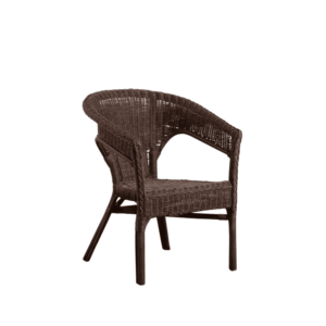 Silla Natural de Ratán Apilable para Salón - Elegante y Funcional, 78 cm, Acabado Marrón, Ideal para Espacios Modernos y Rústicos