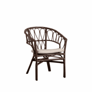 Silla Natural de Ratán Apilable para Salón - Diseño Elegante y Confortable, 78 cm