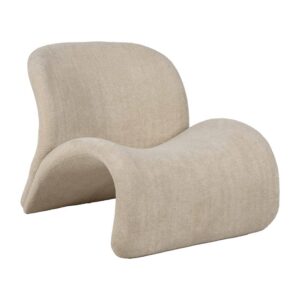 Sillón Beige Amplio y Confortable de Diseño Moderno - 78 cm, Ideal para Salón y Relax