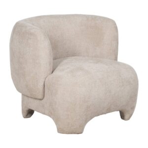Sillón Beige Grande Moderno de 71 cm - Sofisticación y Confort para tu Salón, Tapizado en Poliéster de Alta Calidad, Ideal para Espacios Acogedores