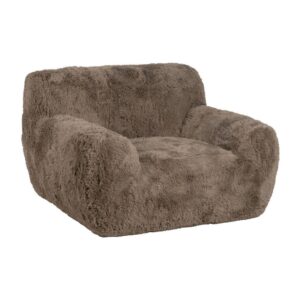 Sillón Taupe Moderno de Tejido 100% Poliester - Confort y Estilo para tu Salón (79,5 cm) - Soporta hasta 300 kg, Fácil Mantenimiento